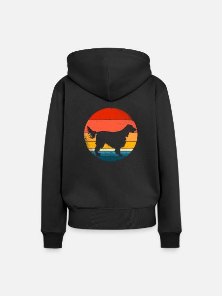 Irish Setter - Frauen Premium Bio Hoodie - Schwarz