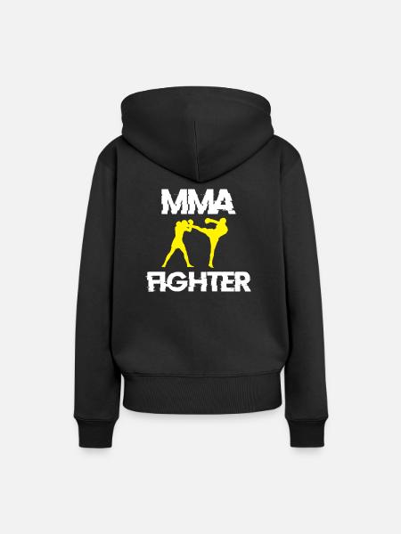 MMA Kämpfer - Frauen Premium Bio Hoodie - Schwarz