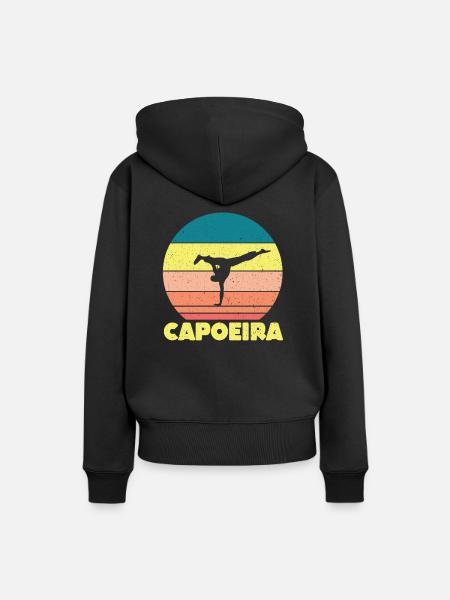 Capoeira - Frauen Premium Bio Hoodie - Schwarz