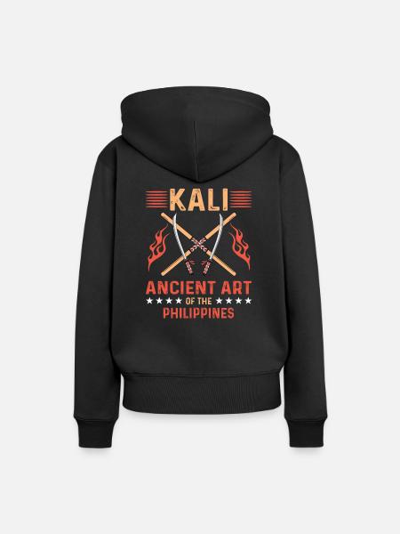 Kali Geschenk Eskrima - Frauen Premium Bio Hoodie - Schwarz