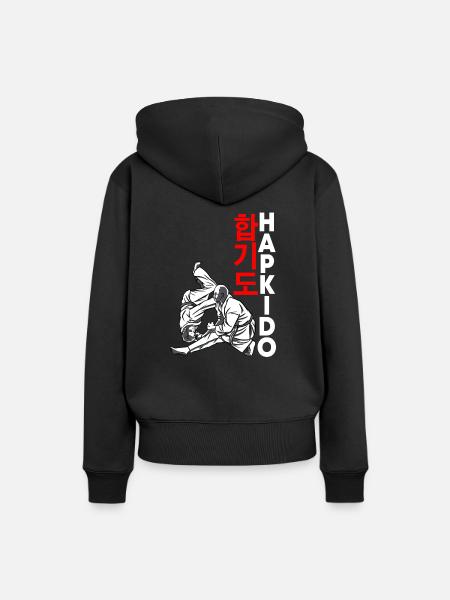 Hapkido - Frauen Premium Bio Hoodie - Schwarz