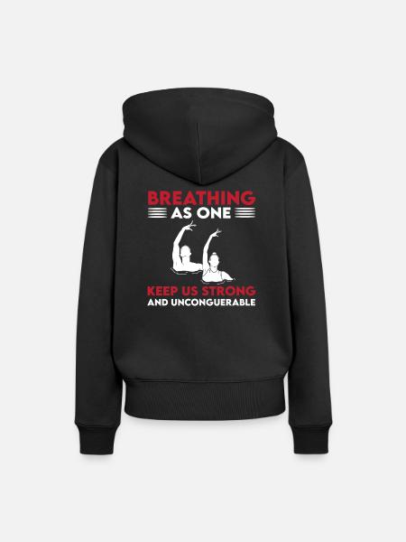 Synchronschwimmen Geschenk - Frauen Premium Bio Hoodie - Schwarz