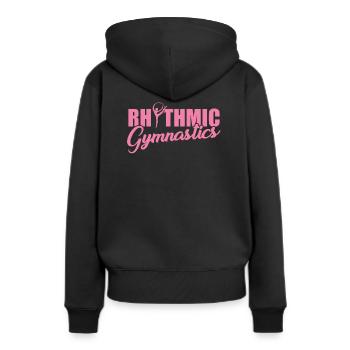 Gymnastique rythmique - Sweat à capuche Premium bio Femme - noir - Dos - Julia (174cm)