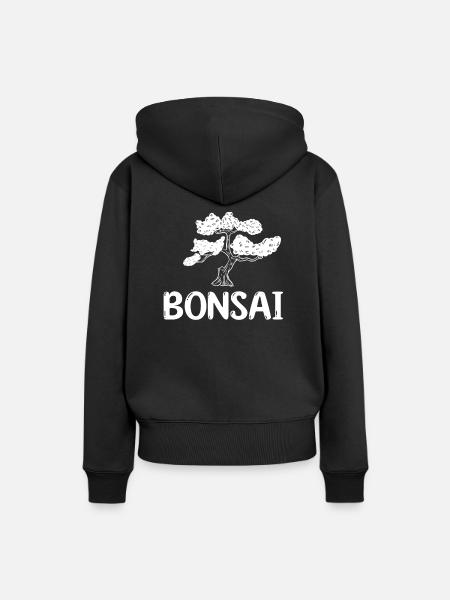Bonsai - Frauen Premium Bio Hoodie - Schwarz