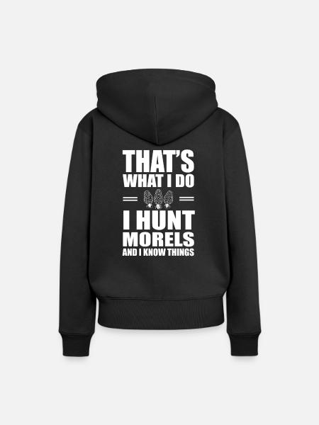 Morcheln Sammeln - Frauen Premium Bio Hoodie - Schwarz