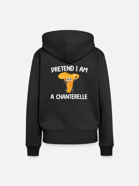 Pfifferling Halloween - Frauen Premium Bio Hoodie - Schwarz