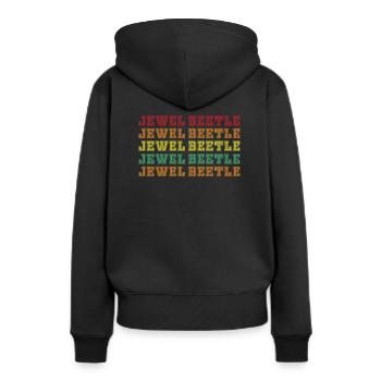 Magnifiques coléoptères - Sweat à capuche Premium bio Femme - noir - Dos - Julia (174cm)