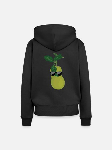 Jackfrucht - Frauen Premium Bio Hoodie - Schwarz