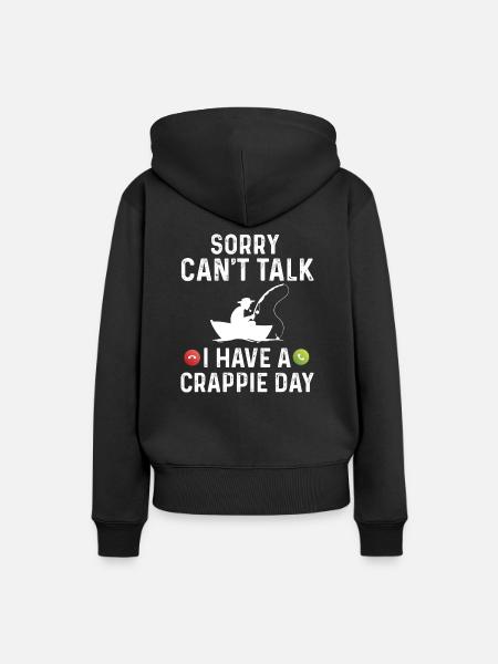 Crappie Fisch Angler - Frauen Premium Bio Hoodie - Schwarz