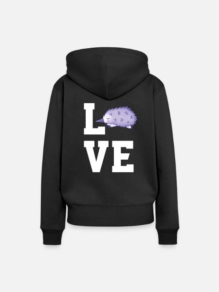 Pavian - Frauen Premium Bio Hoodie - Schwarz