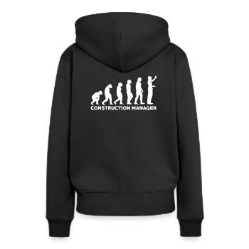 Évolution du gestionnaire de site - Sweat à capuche Premium bio Femme - noir - Dos - Julia (174cm)