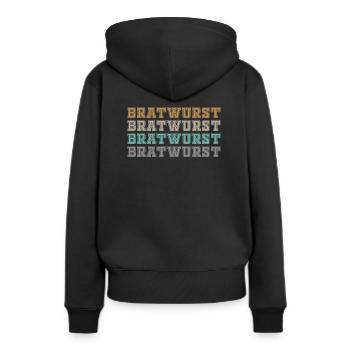 Retro Ferry Vêtements Porte-conteneurs - Sweat à capuche Premium bio Femme - noir - Dos - Julia (174cm)