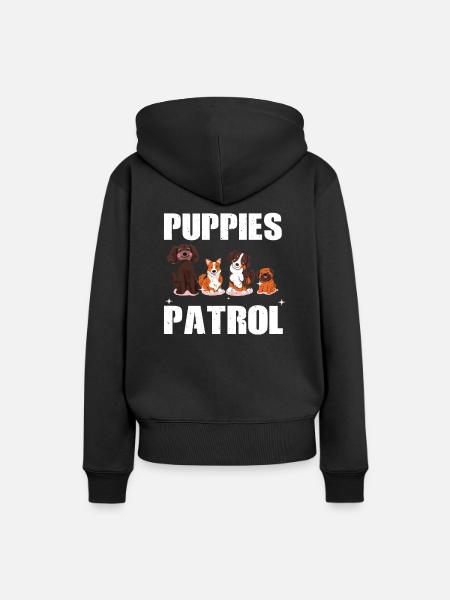 Welpen Patrouille - Frauen Premium Bio Hoodie - Schwarz