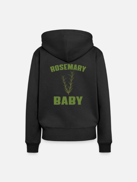 Rosmarin Baby - Frauen Premium Bio Hoodie - Schwarz