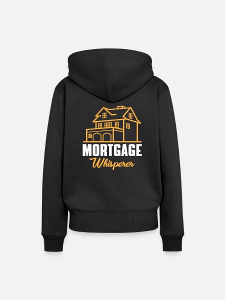 Lustiger Hypotheken Flüsterer - Frauen Premium Bio Hoodie - Schwarz