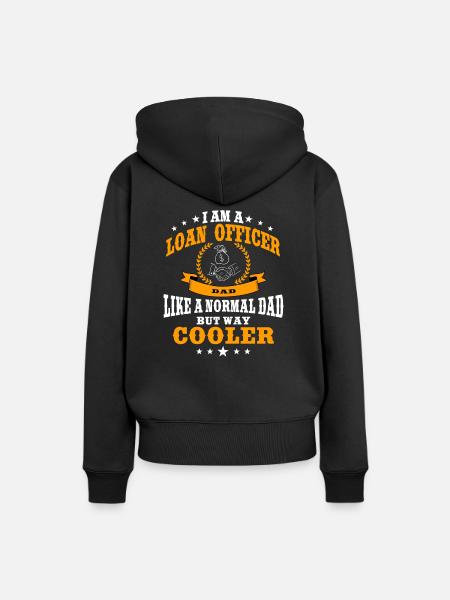 Kreditsachbearbeiter Papa - Frauen Premium Bio Hoodie - Schwarz