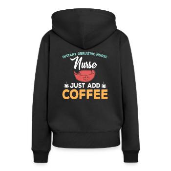 Retro Ferry Vêtements Porte-conteneurs - Sweat à capuche Premium bio Femme - noir - Dos - Julia (174cm)