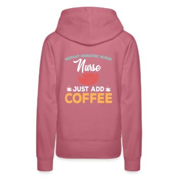 Retro Ferry Vêtements Porte-conteneurs - Sweat à capuche Premium bio Femme - mauve - Dos - Isabella (175cm)