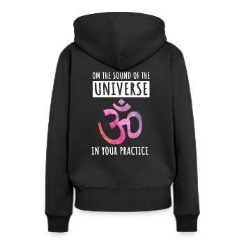 Retro Ferry Vêtements Porte-conteneurs - Sweat à capuche Premium bio Femme - noir - Dos - Julia (174cm)