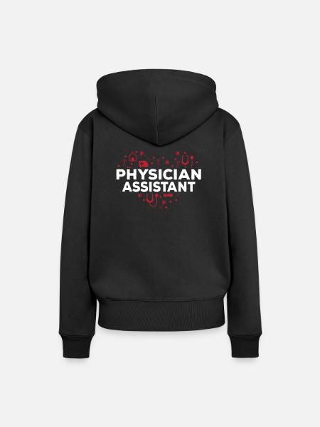 Arzthelferin - Frauen Premium Bio Hoodie - Schwarz