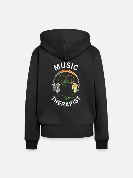 Music Therapist - Women’s Premium Organic Hoodie - black