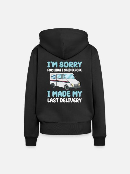 Lieferfahrer - Frauen Premium Bio Hoodie - Schwarz