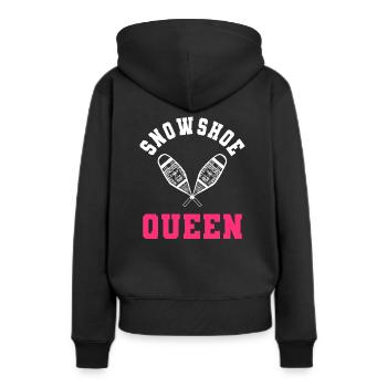 Raquette Reine Raquette - Sweat à capuche Premium bio Femme - noir - Dos - Julia (174cm)