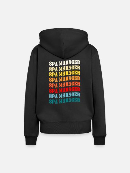 Spa Manager - Frauen Premium Bio Hoodie - Schwarz