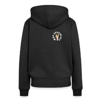 Spécialiste de l’épilation à la cire - Sweat à capuche Premium bio Femme - noir - Dos - Julia (174cm)