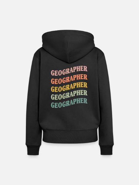 Geograph - Frauen Premium Bio Hoodie - Schwarz