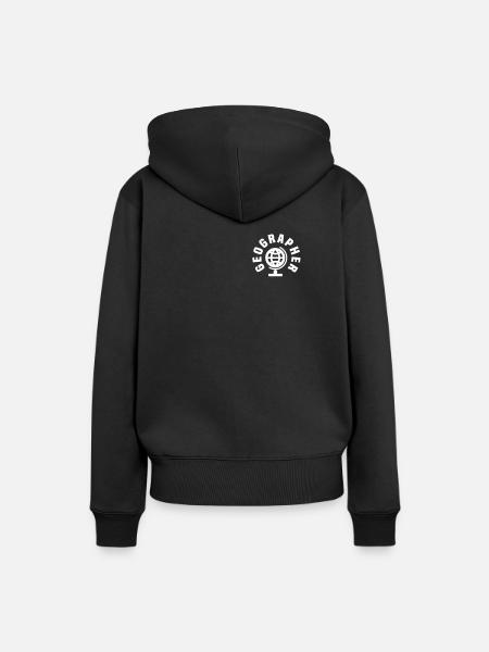 Geographen Shirt - Frauen Premium Bio Hoodie - Schwarz