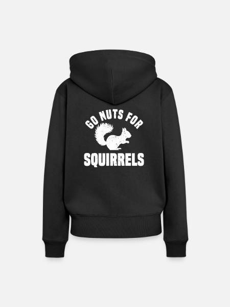 Eichhörnchen Shirt - Frauen Premium Bio Hoodie - Schwarz
