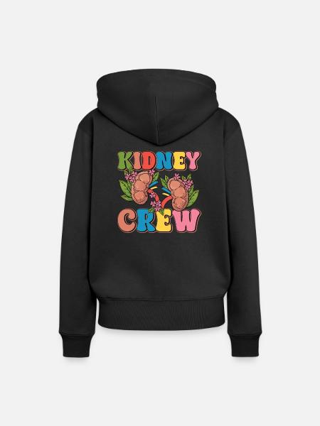 Dialyse-crew - Frauen Premium Bio Hoodie - Schwarz