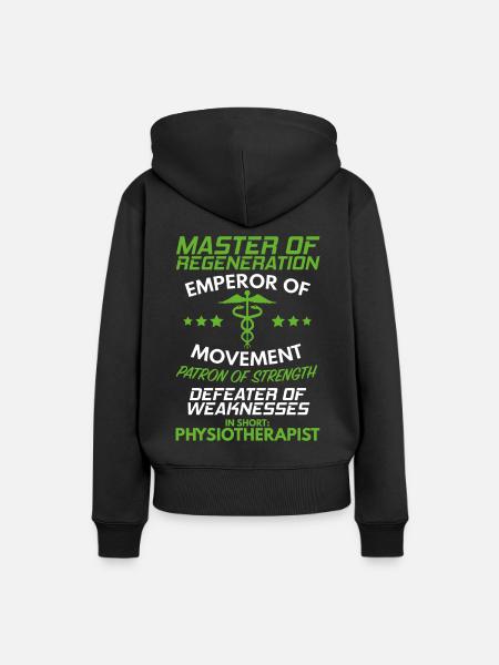 Physiotherapie Physiotherapeut Physiotherapeutin - Frauen Premium Bio Hoodie - Schwarz