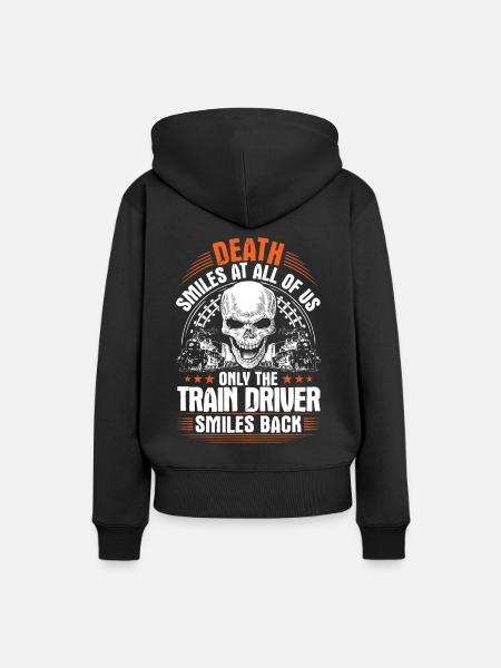 Triebfahrzeugführer Lokführer Lokomotivführer - Frauen Premium Bio Hoodie - Schwarz