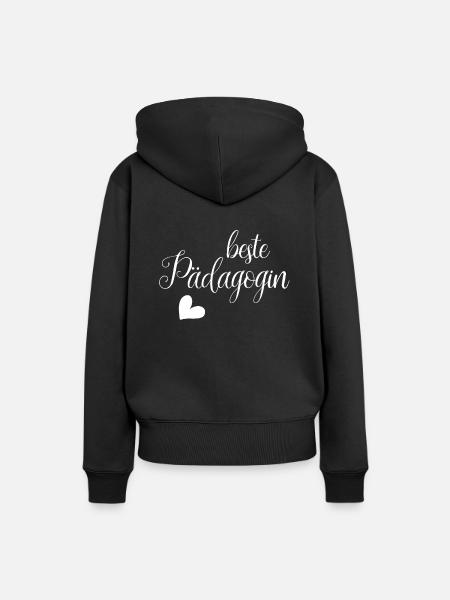 Pädagogin - Frauen Premium Bio Hoodie - Schwarz