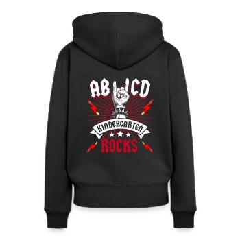Kindergarten Rocks Rocker Rock Kindergarten Enfant - Sweat à capuche Premium bio Femme - noir - Dos - Julia (174cm)