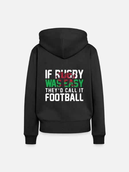 Wales Rugby Gift Welsh Welsh Flag - Women’s Premium Organic Hoodie - black