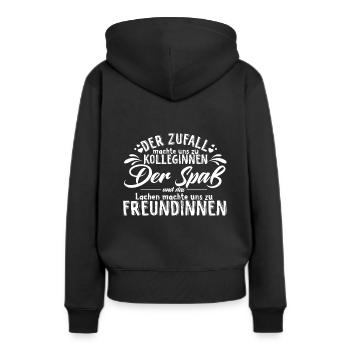 Lieblingskollegin Freundschaft Abschied Pensionier - Frauen Premium Bio Hoodie - Schwarz - Hinten - Julia (174cm)