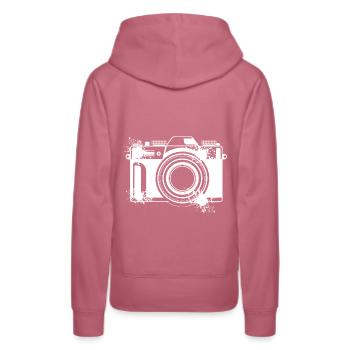 Kamera Fotograf Fotografen Photographie Kreative G - Frauen Premium Bio Hoodie - Malve - Hinten - Isabella (175cm)