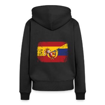 Ecuador España Bandera de Ecuador Regalo - Sweat à capuche Premium bio Femme - noir - Dos - Julia (174cm)