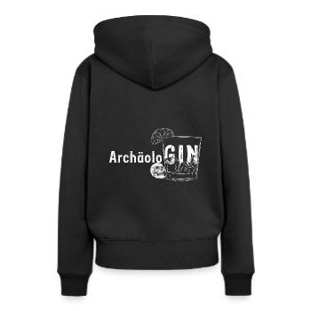 ArchäoloGIN Gin Liebhaberin Gin Geschenk Gin Wacho - Frauen Premium Bio Hoodie - Schwarz - Hinten - Julia (174cm)