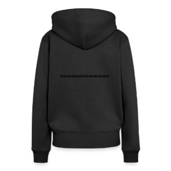 Ornament Linie Selbst Gestalten Geschenk - Frauen Premium Bio Hoodie - Schwarz - Hinten - Julia (174cm)