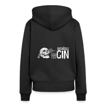 ArchäoloGIN Gin Liebhaberin Gin Geschenk Gin Wacho - Frauen Premium Bio Hoodie - Schwarz - Hinten - Julia (174cm)