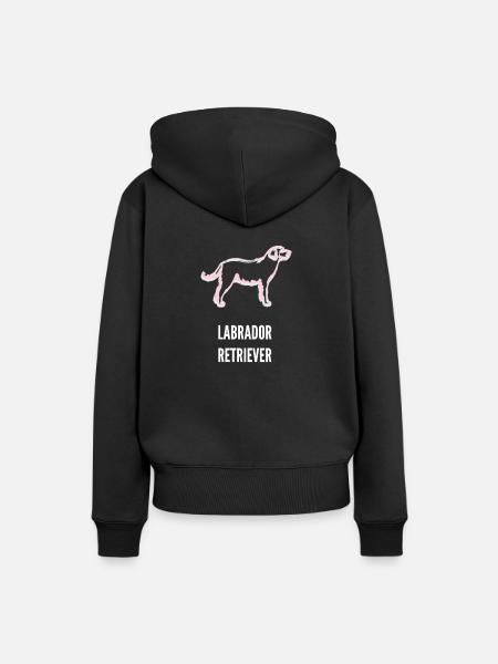 Labrador Retriever - Frauen Premium Bio Hoodie - Schwarz