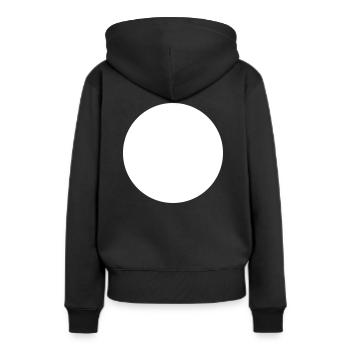 cercle - Sweat à capuche Premium bio Femme - noir - Dos - Julia (174cm)