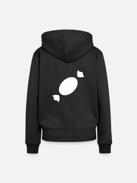 bonbon - Frauen Premium Bio Hoodie - Schwarz