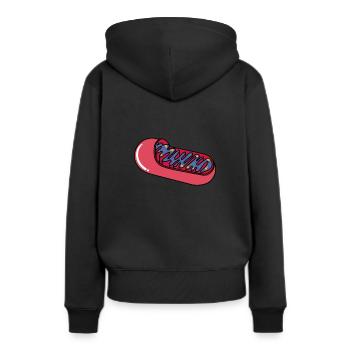 Biologiste biologiste plaquettes sanguines mitochondrie - Sweat à capuche Premium bio Femme - noir - Dos - Julia (174cm)