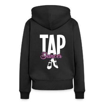 Tap Dancing Womens - Tap Dancer - Sweat à capuche Premium bio Femme - noir - Dos - Julia (174cm)