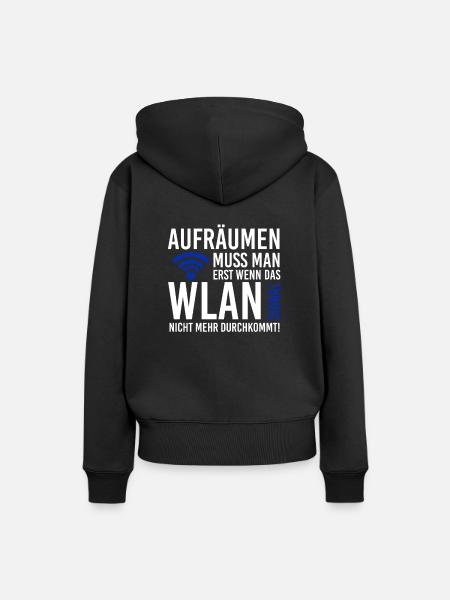 Lustig - Frauen Premium Bio Hoodie - Schwarz